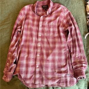 Bonobos Men's Slim Fit Plaid Shirt, Medium